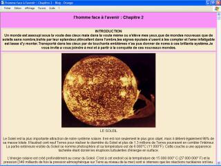 Sciences - Astronomie - l'homme face � l'avenir (syst�me solaire)