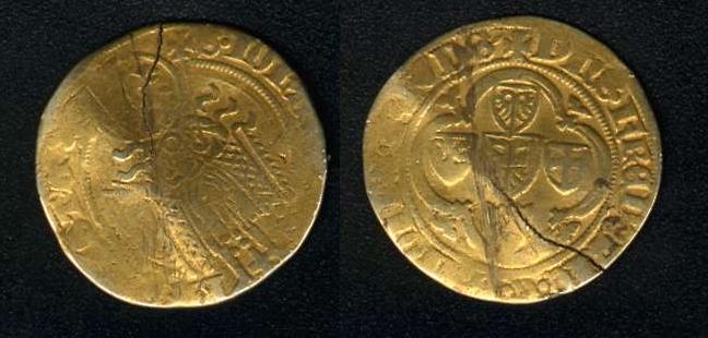 (monnaie d'or trouv�e .. Belgique - Villes et Villages - 