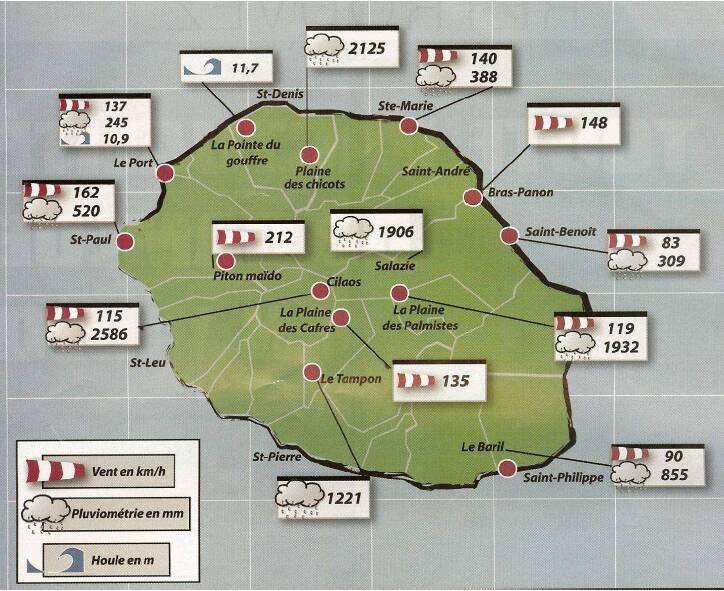  -  R�union - Climat, M�t�o - 