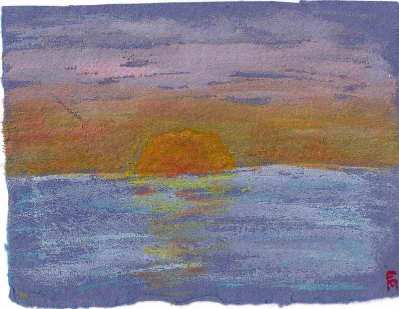 un coucher de soleil r.. Loisirs - Art - 